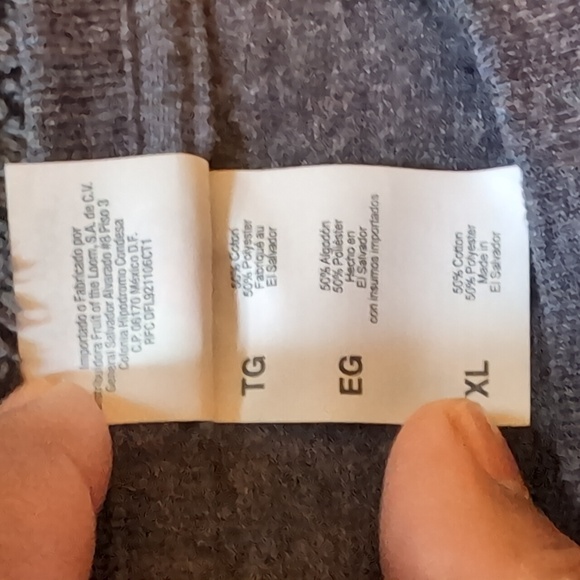 💵2/$10Bundle and Save💵 Fruit of the Loom| Grey Alaska Long Sleeved T-shirt - Picture 10 of 10